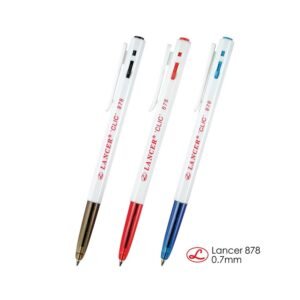 LANCER ปากกา0.7คลิก878 X3 (คละแบบ)