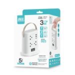 บีแอลแอล ปลั๊กไฟพกพา 7 ช่อง 1 สวิตซ์ + USB รุ่น B23 **1 หน่วย**