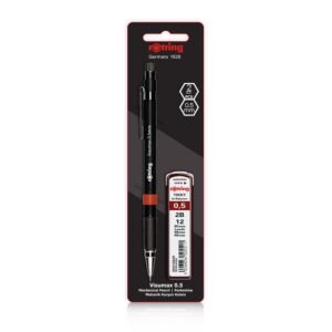 ROTRING ดินสอกดวิสุแม็คไส้ดินสอ0.5MM. 2B