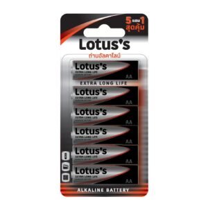 LOTUSS ถ่านแบตเตอรี่อัลคาไลน์ AA (5+1)