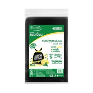 แชมเปี้ยน ถุงขยะ แบบมีหูผูก กลิ่นมินต์และเลมอน 18x20 นิ้ว 72 ใบ **1 ชิ้น**