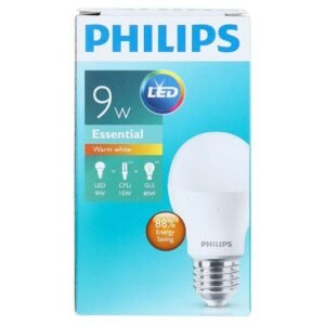 PHILIPS แอลอีดี เอสเซนเชียล9 วัต วอมไวท์