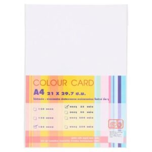 SOMBOONกระดาษการ์ดสี 180G A4 25แผ่น