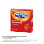 DUREX ถุงยางอนามัยดูเร็กซ์ สตรอเบอร์รี่ (3 ชิ้น)
