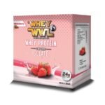 WHEY WWL เวย์โปรตีน รสสตอเบอรี่ 1 ปอนด์ (15 ซอง)