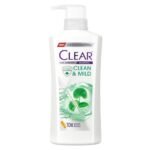 CLEAR เคลียร์ แชมพู แอนตี้แดนดรัฟ คลีน แอนด์ มายด์ 370 มล. แชมพูขจัดรังแค