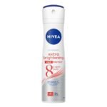 NIVEA นีเวีย สเปรย์ เอ็กซ์ตร้า ไบรท์เทนนิ่ง แม็กซ์ โพรเทค 150 มล.