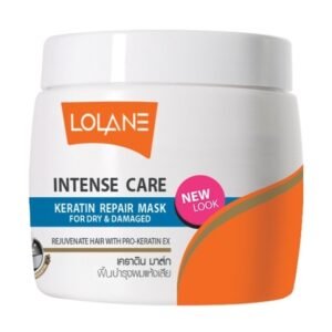 LOLANE โลแลน อินเทนซ์ แคร์ เคราติน รีแพร์มาส์ก ฟอร์ ดราย แอนด์ ดาเมจ 200กรัม บำรุงผมแห้งเสีย