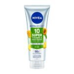NIVEA นีเวีย เอ็กซ์ตร้า ไบรท์ 10 ซูเปอร์ วิตามิน สกิน ฟู้ด บอดี้ เซรั่ม ยูธ โพรเทค 320 มล.