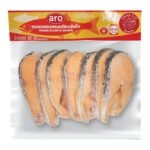 เอโร่ แซลมอนแอตแลนติกสเต็กแช่แข็ง (120-160 ก./ชิ้น) 900 ก. **1 หน่วย**